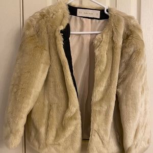 Zara Faux Fur Jacket Size XS